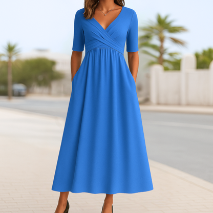 Énora™ – Elegante abito a maniche corte